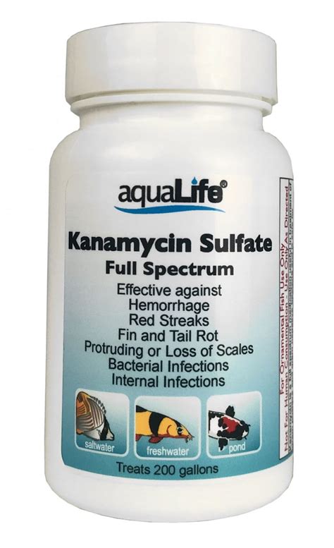 Kanamycin Sulfate - Treats 200 Gallon1 - aquaLife® - Aquarium Life Support Systems