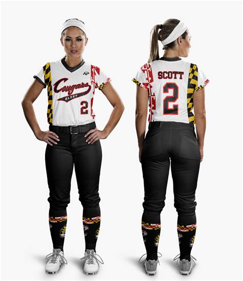 Custom Women's Softball Uniforms | Sample Design A | All Pro Team Sports