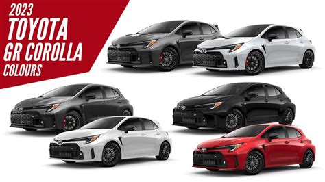 2023 Toyota GR Corolla - All Color Options - Images | AUTOBICS