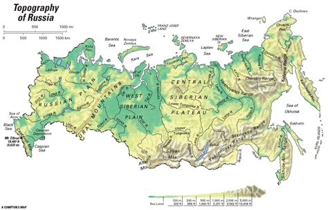 Russia: topography -- Kids Encyclopedia | Children's Homework Help ...