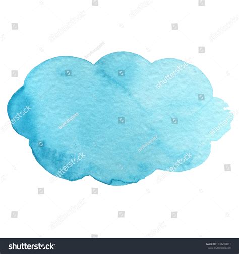 Watercolor Cloud Illustration Beautiful Draw Drawing Stock Illustration ...