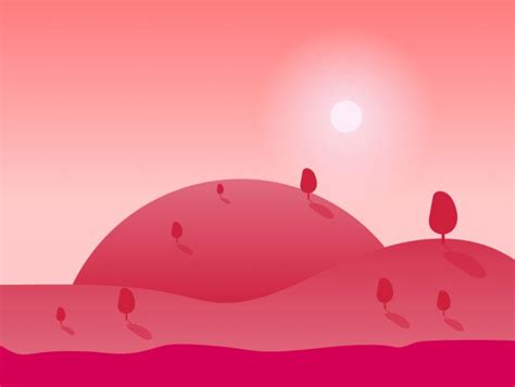 Hill Landscape Vector Illustration - Frebers