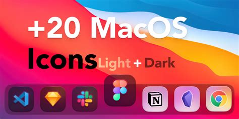 MacOS Icon Pack 2023 - +20 Free Icons | Figma