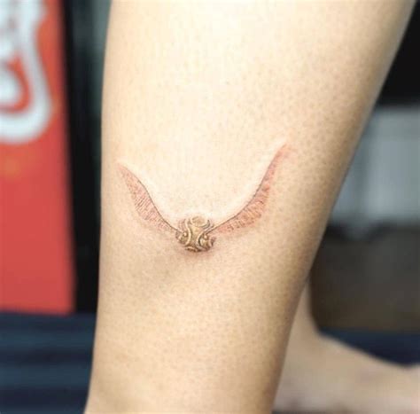 golden snitch tatto | Snitch tattoo, Golden snitch tattoo, Inspirational tattoos