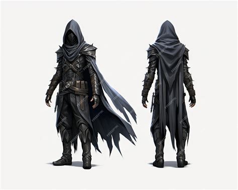 Premium AI Image | Mysterious 3D shadow ninja a stealthy assassin cloak ...