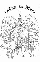 Catholic Mass Coloring Pages sketch template