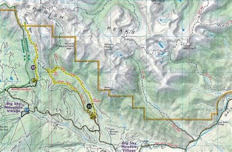 Gallatin National Forest Trail Map