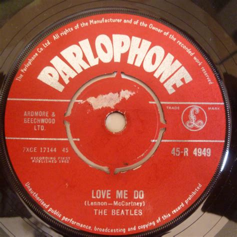 The Beatles – Love Me Do (1962, Vinyl) - Discogs