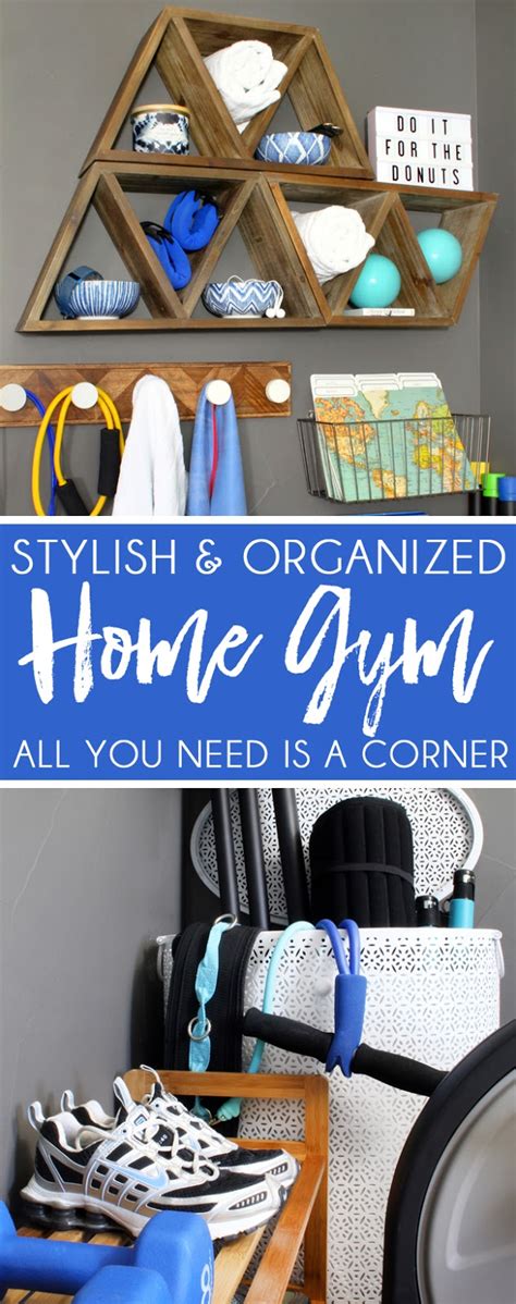 Stylish Home Gym Ideas for Small Spaces | Blue i Style - Creating an Organized & Pretty, Happy Home!