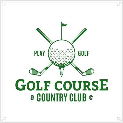 Golf country club logo template — Stock Vector © Counterfeit #90016184