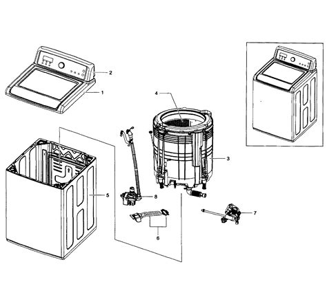 41 samsung front load washer parts diagram