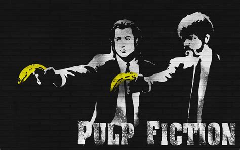 Banksy Banana Pulp Fiction (#2943750) - HD Wallpaper & Backgrounds Download