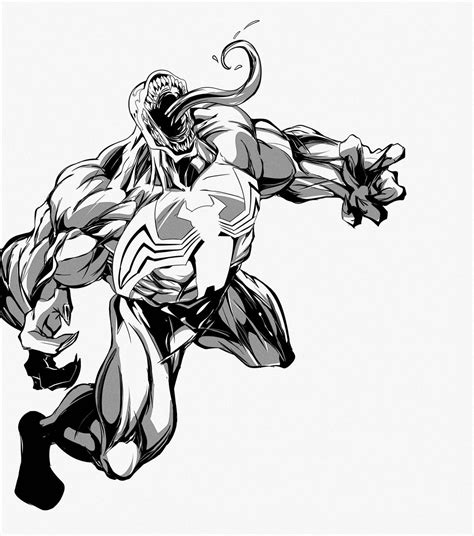 Venom 2020 Black and white by ArtisanComics on DeviantArt