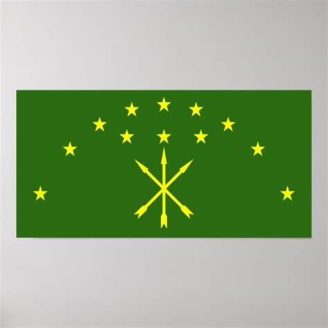 Flag of Circassia Poster | Zazzle.com