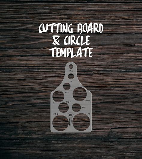 Cutting Board & Circle Template | Clear Acrylic Router Template ...