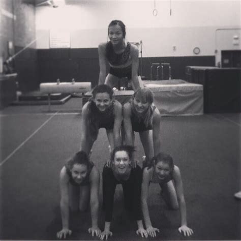 Gymnastics poses evergreen rec center a perfect pyramid. | Best friend ...