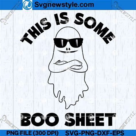 Boo Sheet SVG PNG, Halloween Ghost Sheets SVG