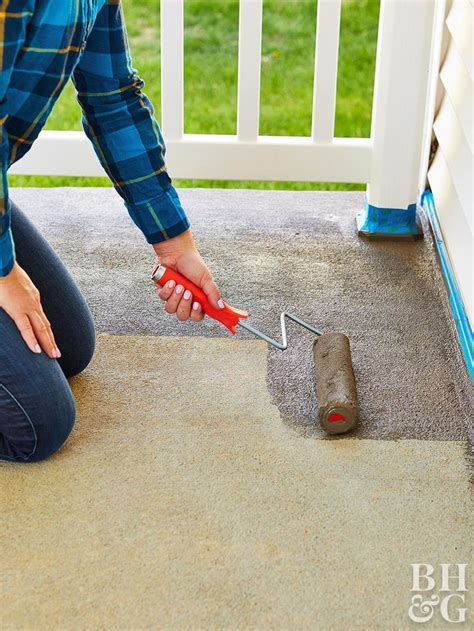 How to Paint Concrete to Cover Cracks or Stains for a Fresh Start | Painting concrete, Painted ...