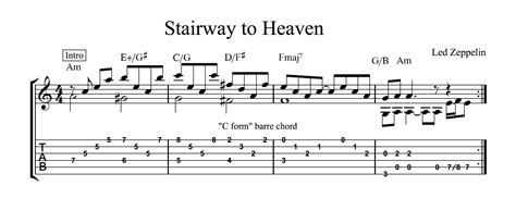 Stairway to Heaven Guitar Tabs Music How To - Guitar Music Theory by Desi Serna