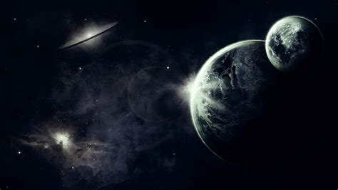 Dark Space Laptop Background