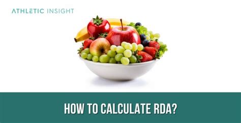 Recommended Dietary Allowance (RDA): Definition, Function, Benefits ...