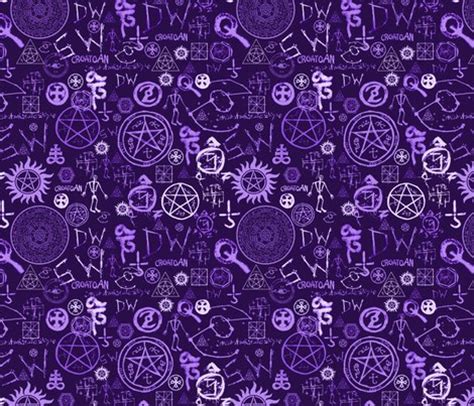 Supernatural Symbols Two fabric - tag_graphics - Spoonflower