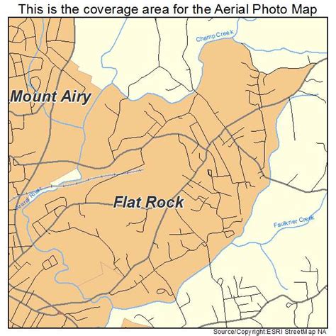 Aerial Photography Map of Flat Rock, NC North Carolina