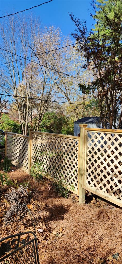 Lattice Fence - Indian Run Landscaping