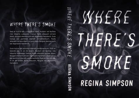 Where There's Smoke - Typography / Smoke Text Effect Premade Book Cover ...