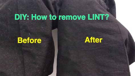 DIY: How to Remove LINT from Clothes quickly at home - YouTube