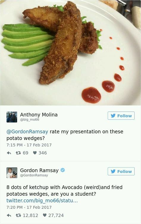 Gordon Ramsay Twitter Roasts People's Food & It's Hilarious