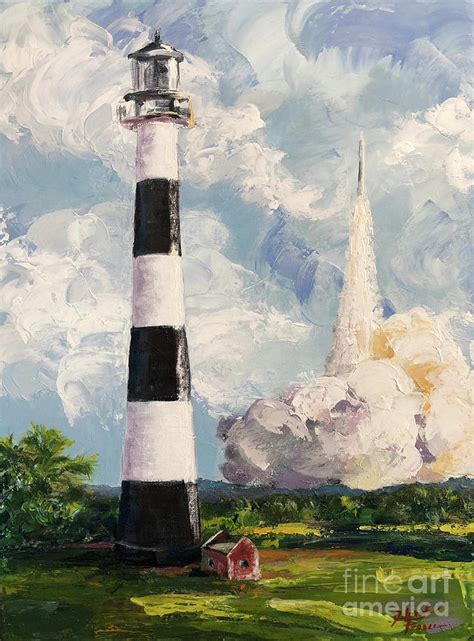 Cape Canaveral Lighthouse Painting by Deborah Ferree | Fine Art America
