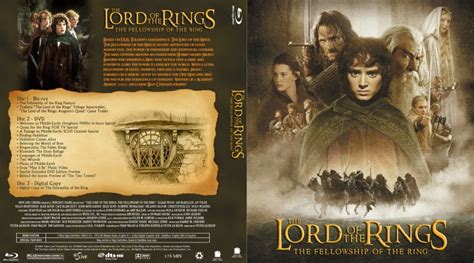 The Lord Of The Rings The Fellowship Of The Ring - Movie Blu-Ray Custom Covers - The Lord Of The ...