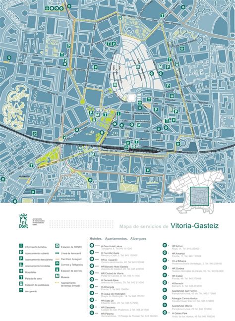 Vitoria-Gasteiz hotel map - Ontheworldmap.com