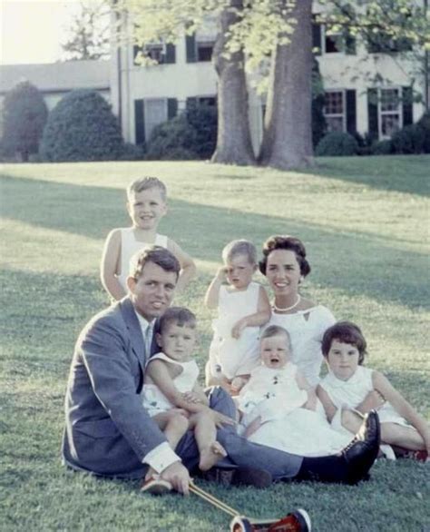 Bobby and Ethel Kennedy with a couple of their kids family picture ...