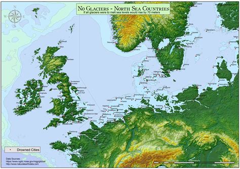 North Sea On World Map