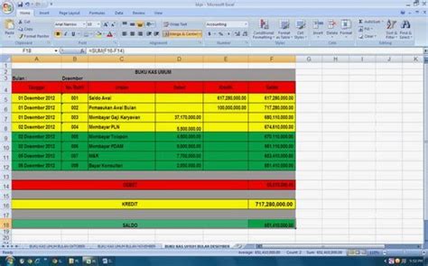 format buku kas umum excel aplikasi dan contoh | blogrinal-info buku impor murah dan terbitan ...