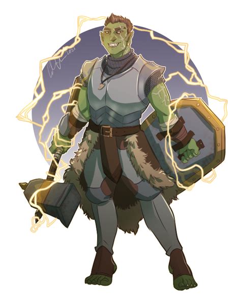 catbatart: Commission for @batdad of their Tempest Cleric orc! - Tumblr ...