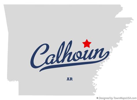 Map of Calhoun, AR, Arkansas