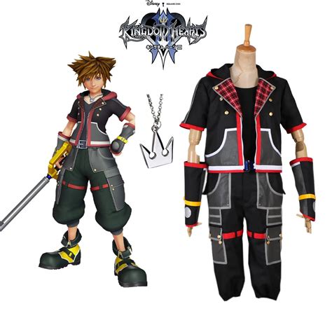 Sora Clothes Cosplay Kingdom Hearts 3 Sora Cosplay Costume Full Set Custom Made Any Size-in Game ...