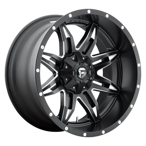 Fuel lethal 15x10 5x114.3/5x120.65 -43et 72.56mm gloss black milled wheel - Walmart.com ...