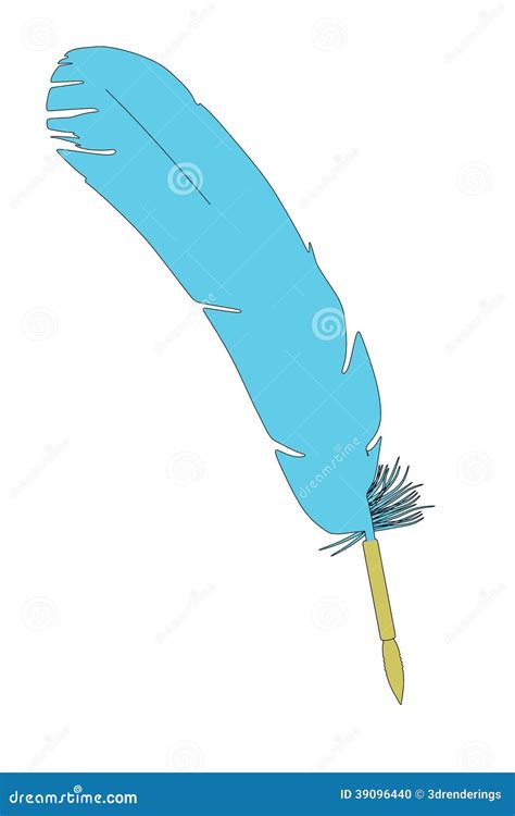 Illustration of Writing Quill Stock Illustration - Illustration of ...