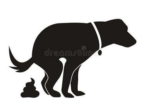 Black Dog and Feces, Caution Sign, Eps. Stock Vector - Illustration of environment, owners ...