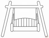 Playground Swings Coloring Pages Sketch Page sketch template