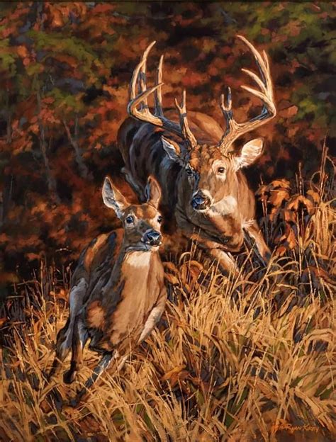 Pin by Hannah Bowers on Outdoor & Wildlife Art | Hunting art, Deer painting, Deer art