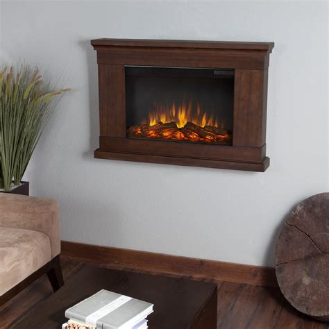 Real Flame Slim Wall Mount Electric Fireplace & Reviews | Wayfair