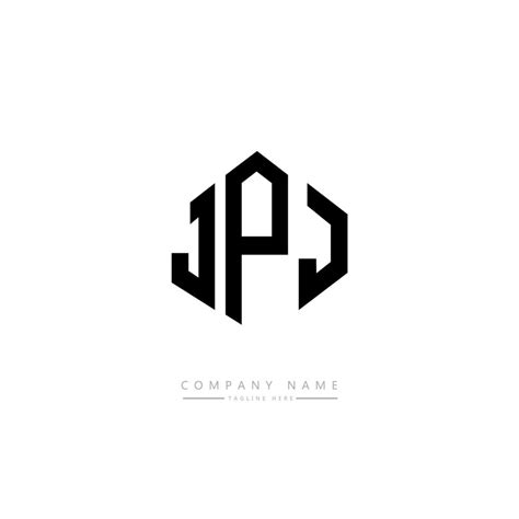 JPJ letter logo design with polygon shape. JPJ polygon and cube shape ...