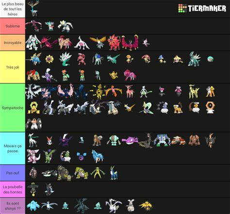 Shiny Legendary Pokemon Tier List (Community Rankings) - TierMaker