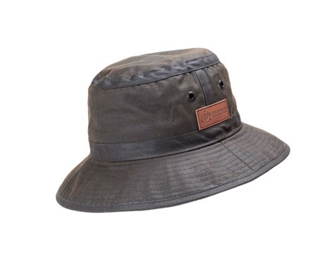 Waxed Cotton Bucket Hat | Hills Hats - The Hattery