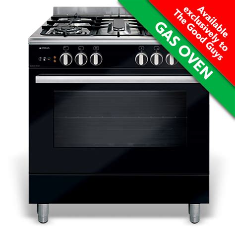 80cm Black Gas Cooker with Fan Assisted Gas Oven